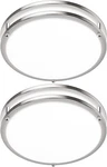 2-PACK Led Ceiling Light Fixture 12 INCH-36W-2 Pack, 3CCT-BRUSHED Nickel. Fixed Price $59.46.