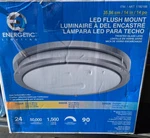 Energetic Lighting 14" Led Flush Mount Fixture Silver - 1782166 MXL1186. Fixed Price $29.99.