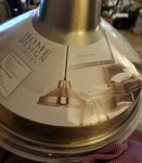 Home Design 1-LIGHT Brushed Nickel Warehouse Pendant Metal Hanging Shade. Fixed Price $13.00.
