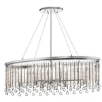 Kichler Piper 6 Light Oval Chandelier/pendant, Chrome - 43725CH. Fixed Price $1384.99.
