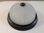 Utilitech Flush Mount Ceiling Light Fixture W/ Frosted Glass Shade #098021. Fixed Price $5.95.