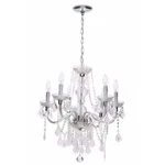 Hampton Bay Maria Theresa 6-LIGHT Chrome With Clear Acrylic Parts Chandelier. Fixed Price $72.99.