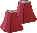 Jerhous 2 Pcs Wine Red Square Cute Shades Octagonal Faux Silk Rep. Fixed Price $68.72.