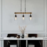 Uolfin Transitional Black Dining Room Island Chandelier, 25 In. 3-LIGHT. Fixed Price $106.00.