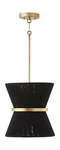 Capital Lighting 341211KP Cecilia Transitional Art Deco Luxe Hand-wrapped Bla.... Fixed Price $396.02.