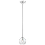 George Kovacs Exposed 1-LIGHT Chrome Mini Pendant, Tinted Smoked Glass P1840-077. Fixed Price $44.88.