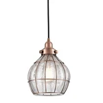 Yubole Glass Pendant Light Red Antique Copper Dimmable Kitchen Hanging .... Fixed Price $127.99.