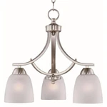Maxim Lighting Axis 3-LIGHT Chandelier Satin Nickel Finish Frost Glass Sh.... Fixed Price $265.27.