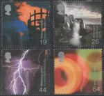 Gb 2000 Sg 2129-2132 Millennium Series : Fire & Light Mint Set Of 4. Fixed Price $5.72.