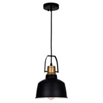 Cwi Lighting Elisa 1 Down Contemporary Metal Pendant Black. Fixed Price $80.71.