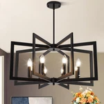 Yuexcdshome 27.6 Modern Black Chandelier For Dining Room 8-LIGHT Farmhouse. Fixed Price $232.88.