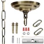 Mayomajo 6 Inch Light Canopy Kit With Feet Hanging Chain, Heavy Duty, Replacem. Fixed Price $45.39.
