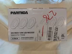 Parmida (4 Pack) 5/6 Dimmable Led Disk Light Flush Mount Recessed Retrofit. Fixed Price $29.99.