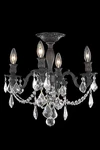 Elegant Rosalia 4-LT 17" Flush Mount, Bronze/smoke 9204F17DB-GT-RC. Fixed Price $660.00.