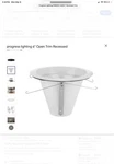 Progress Lighting P806001-028 6" Baffle Recessed Trim Satin White Pack Of 4. Fixed Price $50.00.