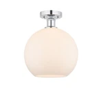 Innovations Edison Athens 10" Light Semi-flush, Ch/fr 616-1F-PC-G121-10. Fixed Price $226.60.