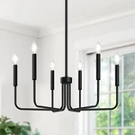 Black Chandelier, 6-LIGHT Farmhouse For Dining Room Lighting Fixtu.... Fixed Price $92.99.