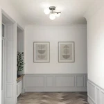 Artika Bloom 13 In. 3-LIGHT Modern Brushed Nickel Led Flush Mount Ceiling. Fixed Price $81.76.
