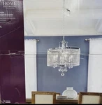 Chandelier Hanging Light Home Decor K9 Crystal Dangles 6 Polished Chrome. Fixed Price $250.00.