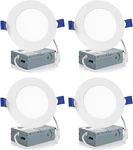 Pack Inch Led Recessed Ceiling Light With Junction Box, 2700K/3000K/3500K/40. Fixed Price $36.77.