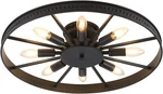 Kjlars Ceiling Light Fixture Flush Mount Lamp Black Farmhouse Chandelier. Fixed Price $69.99.