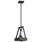 Kichler Colerne Pendant 1LT, Auburn Stained, Clear Seeded - 43435AUB. Fixed Price $664.99.