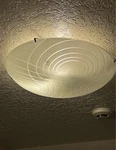 Ikea Calyso 19.5" Frosted Glass Flush Mount Light Fixture. Fixed Price $199.00.