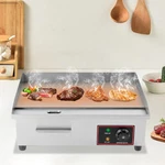 22 In Commercial Griddle Flat Hot Plate Grill Electric Fry Pan Bbq Cooker 1.6KW. Fixed Price $124.10.