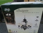 Chandelier Large 6 Light Insignia By Hunter For Foyer/dining/other Rooms. Fixed Price $225.00.