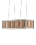 Currey & Company 9000-0225 Baguette 10 Light Chandelier Pickled Wood/white. Fixed Price $1499.99.