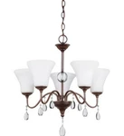 Sea Gull Lighting 3210505BLE-710 West Town 22" Burnt Sienna Chandelier. Fixed Price $99.99.