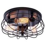 Viluxy Industrial Black Semi Flush Mount 3-LIGHT Rustic Ceiling.... Fixed Price $104.29.