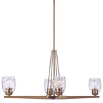Craftmade 57374 Guiding Star Light 33"W Linear Chandelier - Brass. Fixed Price $261.25.