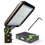 150W Parking Lot Led Shoebox Light With Adjustable Mount, Dusk To Dawn Sensor.... Fixed Price $131.29.