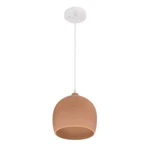 Robert Stevenson Sienna 1-LIGHT Terracotta Bell Pendant W/ceramic Shade. Fixed Price $34.99.