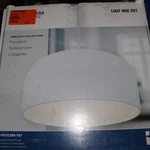 Progress Lighting 1-LIGHT Plaster Round Shaded Pendant White 14". Fixed Price $43.34.