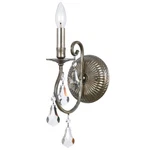 Crystorama Ashton Light Hand Cut Crystal Silver Sconce 5011-OS-CL-MWP. Fixed Price $138.00.