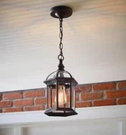Hampton Bay Wickford 1-LIGHT Weathered Bronze Outdoor Pendant Fixture. Fixed Price $35.99.