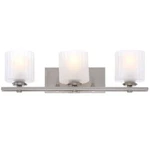 Sheldon Collection 3-LIGHT Brushed Nickel Surface Mount Sconce By Hampton Bay. Fixed Price $96.40.