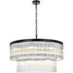 Elegant Lighting 1070D32BK Harlow Chandelier Black. Fixed Price $1224.00.