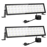 Lights For WORKSHOP,2PACK 100W Led LIGHT,14000LM Super Bright Plug .... Fixed Price $46.68.