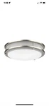 Dymond 10 In. Modern Double Ring Led Flush Mount Light Fixture Brushed Nickel. Fixed Price $15.29.