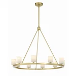 Crystorama Aragon Light Chandelier, Soft Brass ARA-10265-SB-ST. Fixed Price $2198.00.