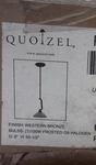 Quoizel Mini Pendant Light. Western Bronze Finish. 50" Height. 8" Wide PHO1508WT. Fixed Price $38.72.