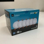 Hyperikon 6 Inch Led Recessed Lighting Slim Tunable 2700K-5000K, 14W Pack. Fixed Price $32.00.