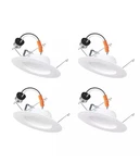Commercial Electric 5/6" Led Recessed Retrofit Light Trim Selectable Cct 4-PACK.. Fixed Price $19.99.
