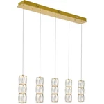 Gold Linear Crystal Pendant 5 Chandelier Dining Room Kitchen Lighting 36". Fixed Price $742.27.