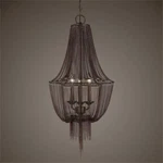 Uttermost Lezzeno 3 Draped Jewelry Chain Chandelier Dark Bronze. Fixed Price $741.60.
