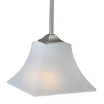 Maxim 92090 Nickel 1-LIGHT 8"W Pendant From The Aurora Collection. Fixed Price $76.00.