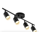 Bojim Flexible Led Track Lighting, 4-LIGHT Black Fixtures Ceiling, Spotlight. Fixed Price $25.00.